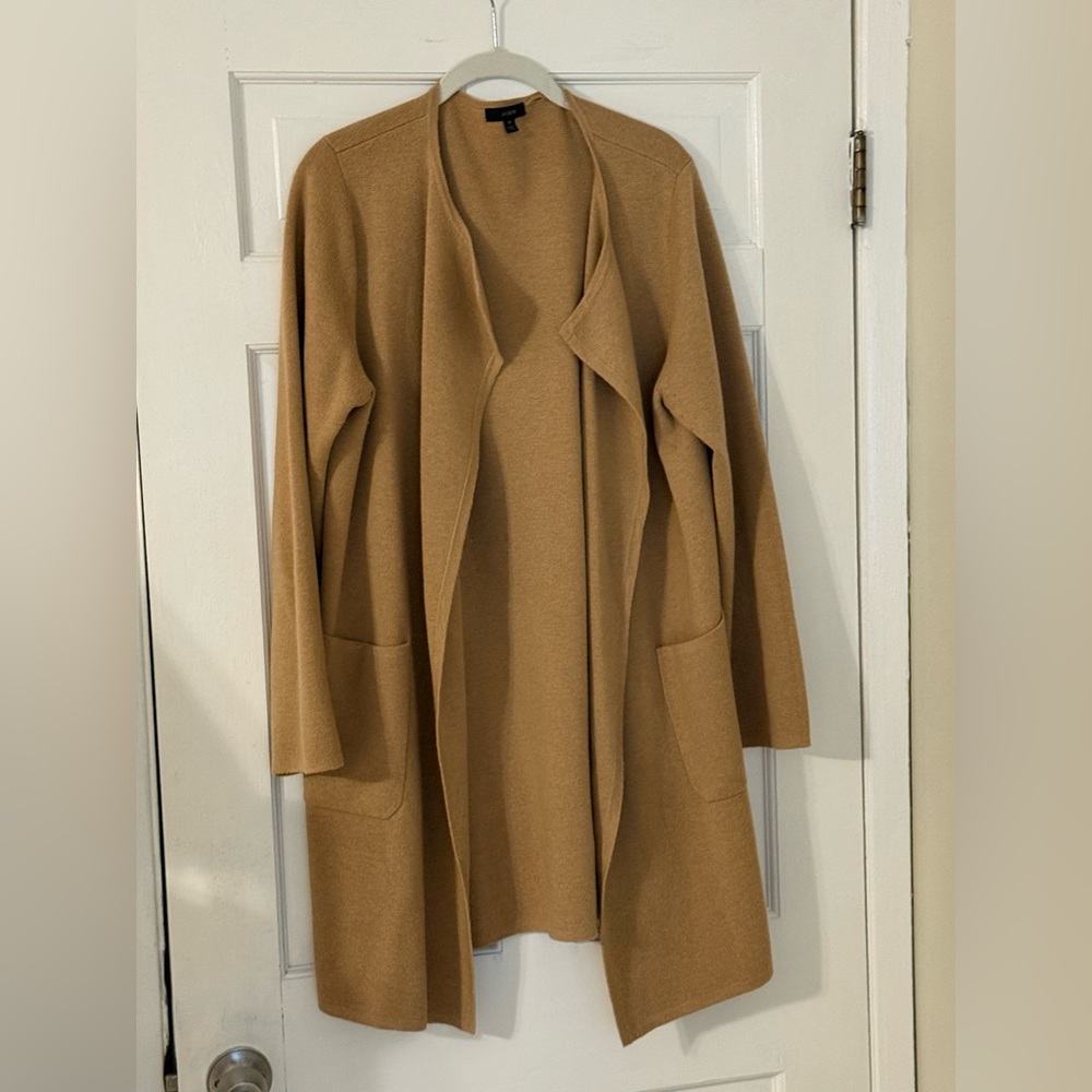J. Crew Women's Tan Cardigan Sweater